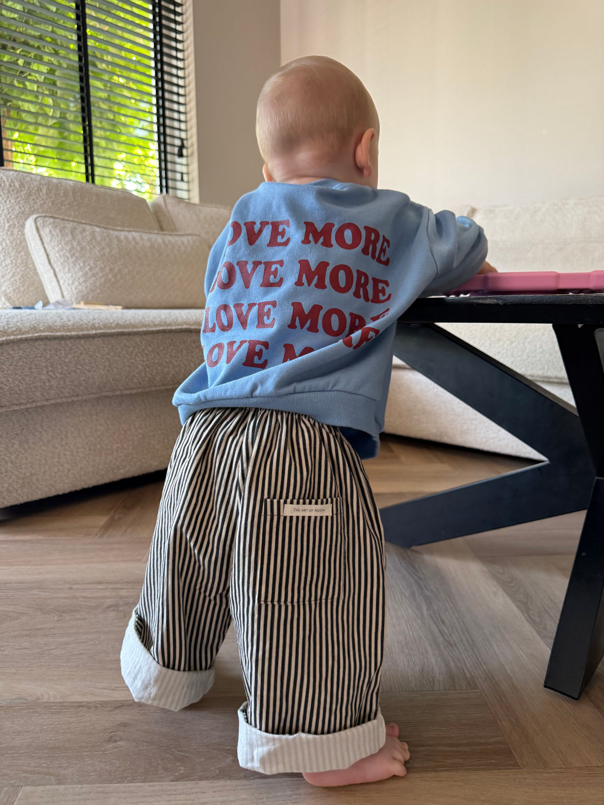 LOVE MORE SWEATER - VINTAGE SKY