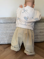 BAGGY COTTON PANTS - BEIGE