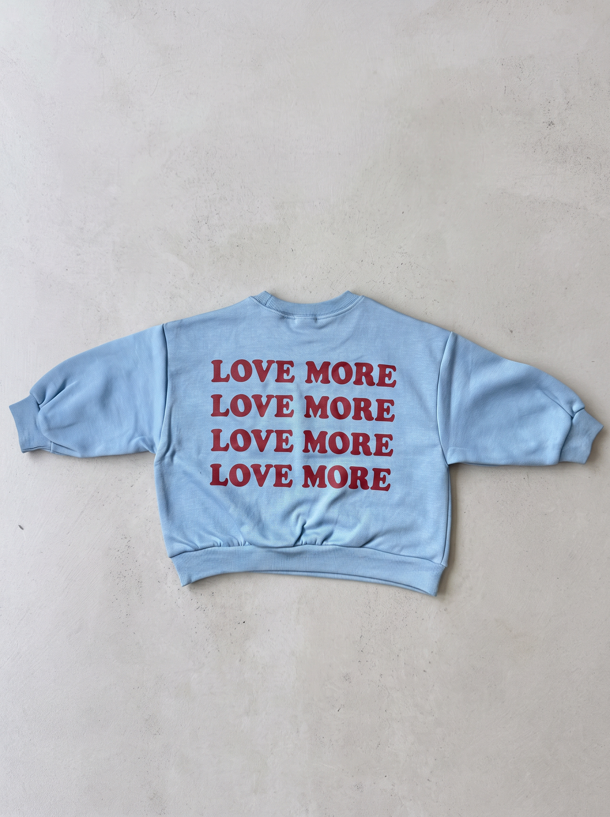 LOVE MORE SWEATER - VINTAGE SKY