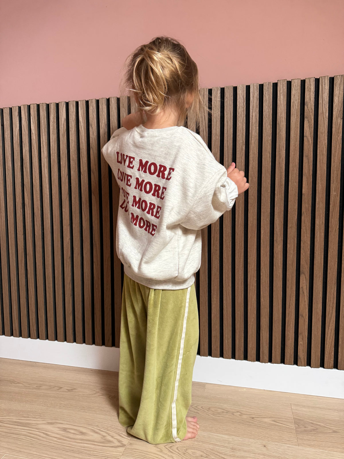VELVET TRACKPANTS - PISTACHIO