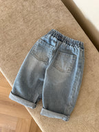 WASHED DENIM PANTS