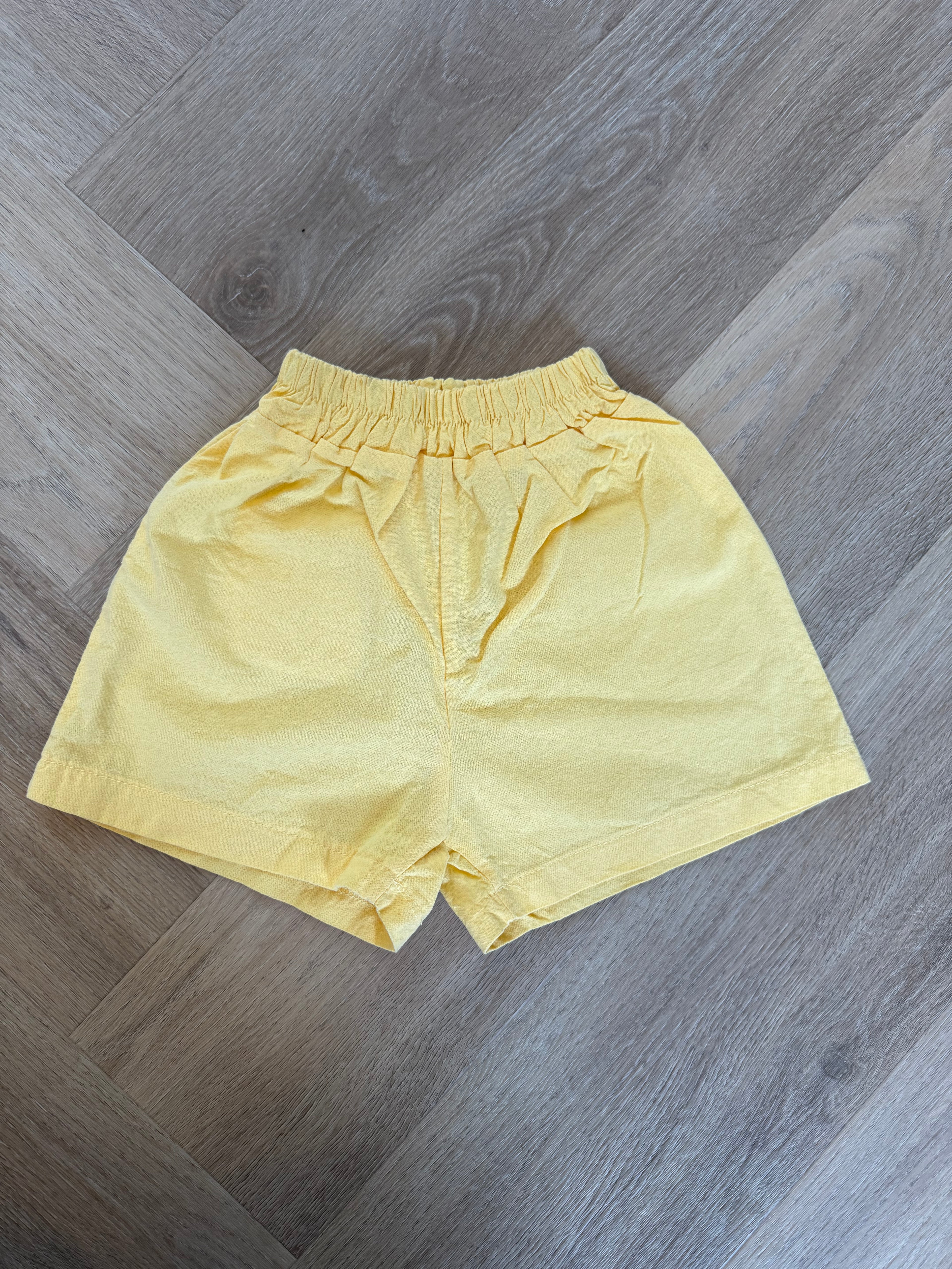 Pastel yellow shorts