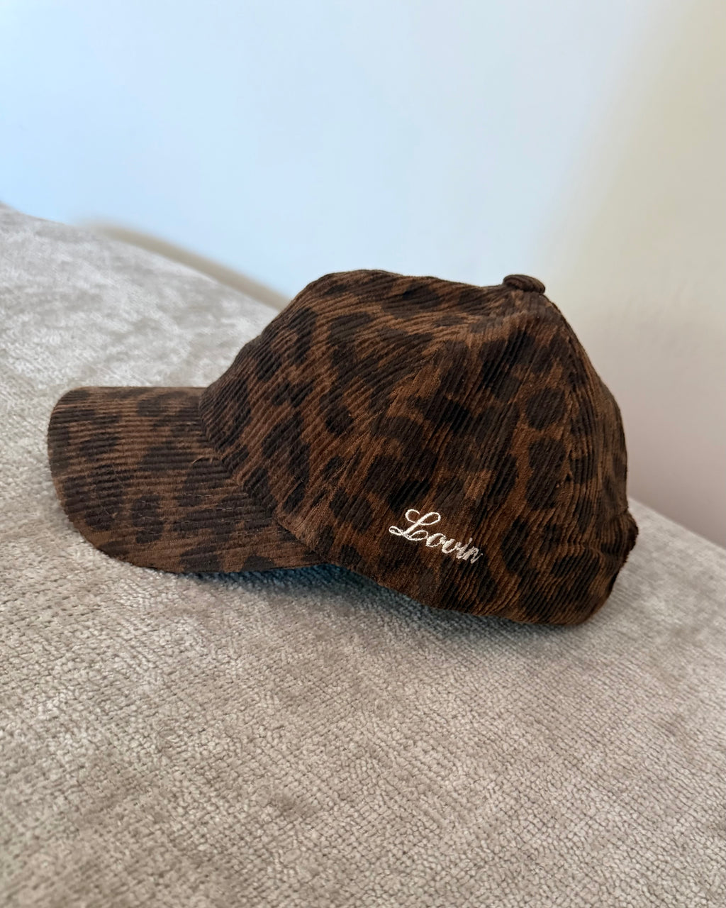 LEOPARD CAP - BROWN