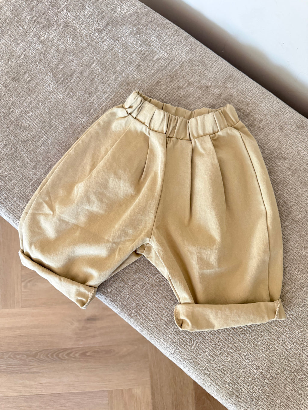 BAGGY COTTON PANTS - BEIGE