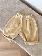 BAGGY COTTON PANTS - BEIGE