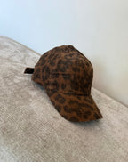 LEOPARD CAP - BROWN