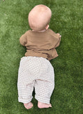 Soft check pants