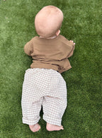 Soft check pants