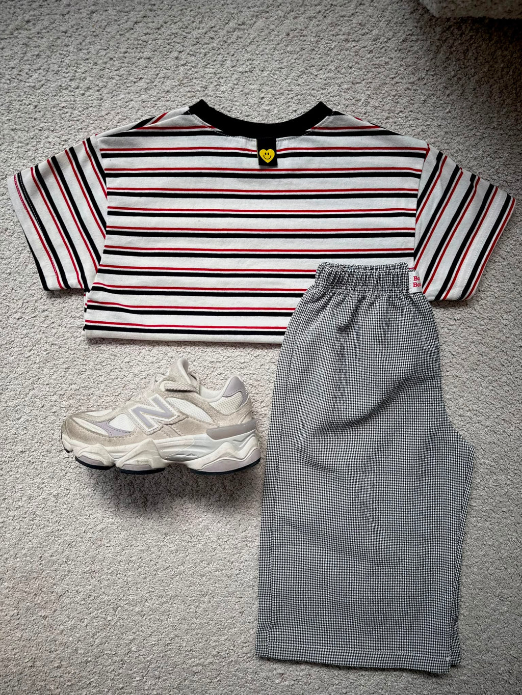 Smile striped tee