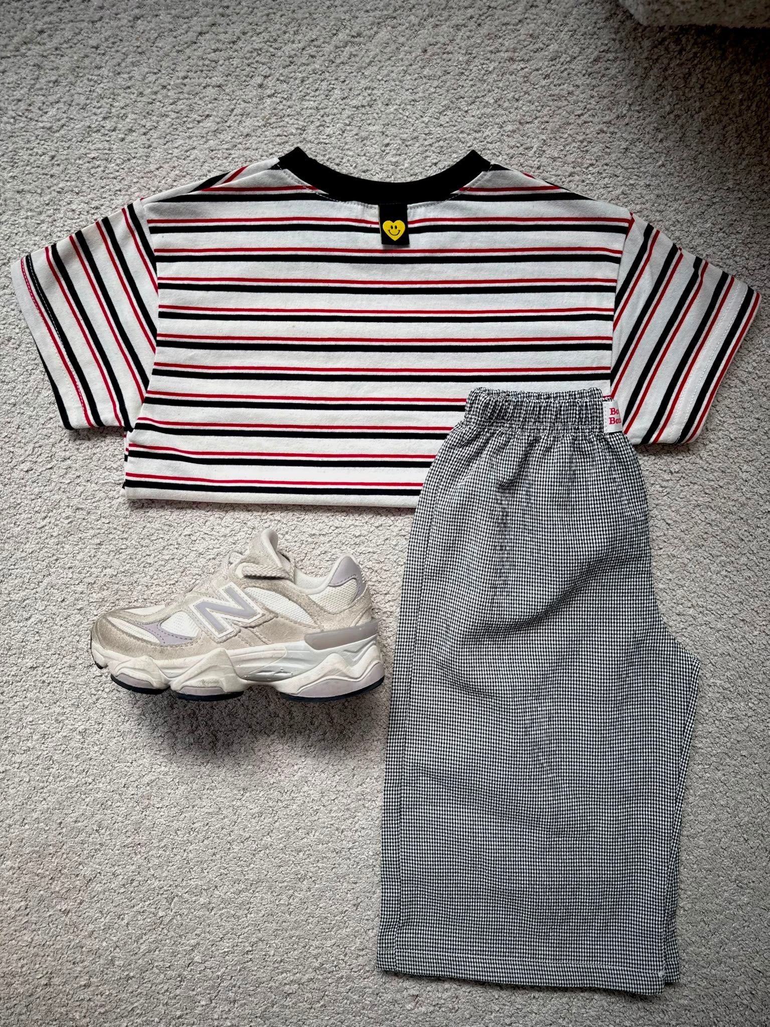 Smile striped tee