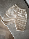 Soft check pants