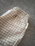 Soft check pants