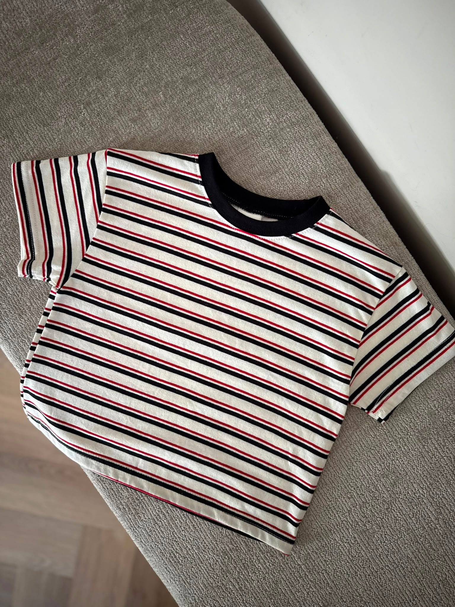 Smile striped tee